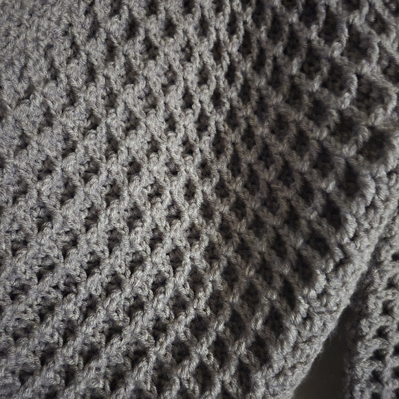 Taupe Handmade Shrug‎ Cardigan Sweater - Picture 2 of 3